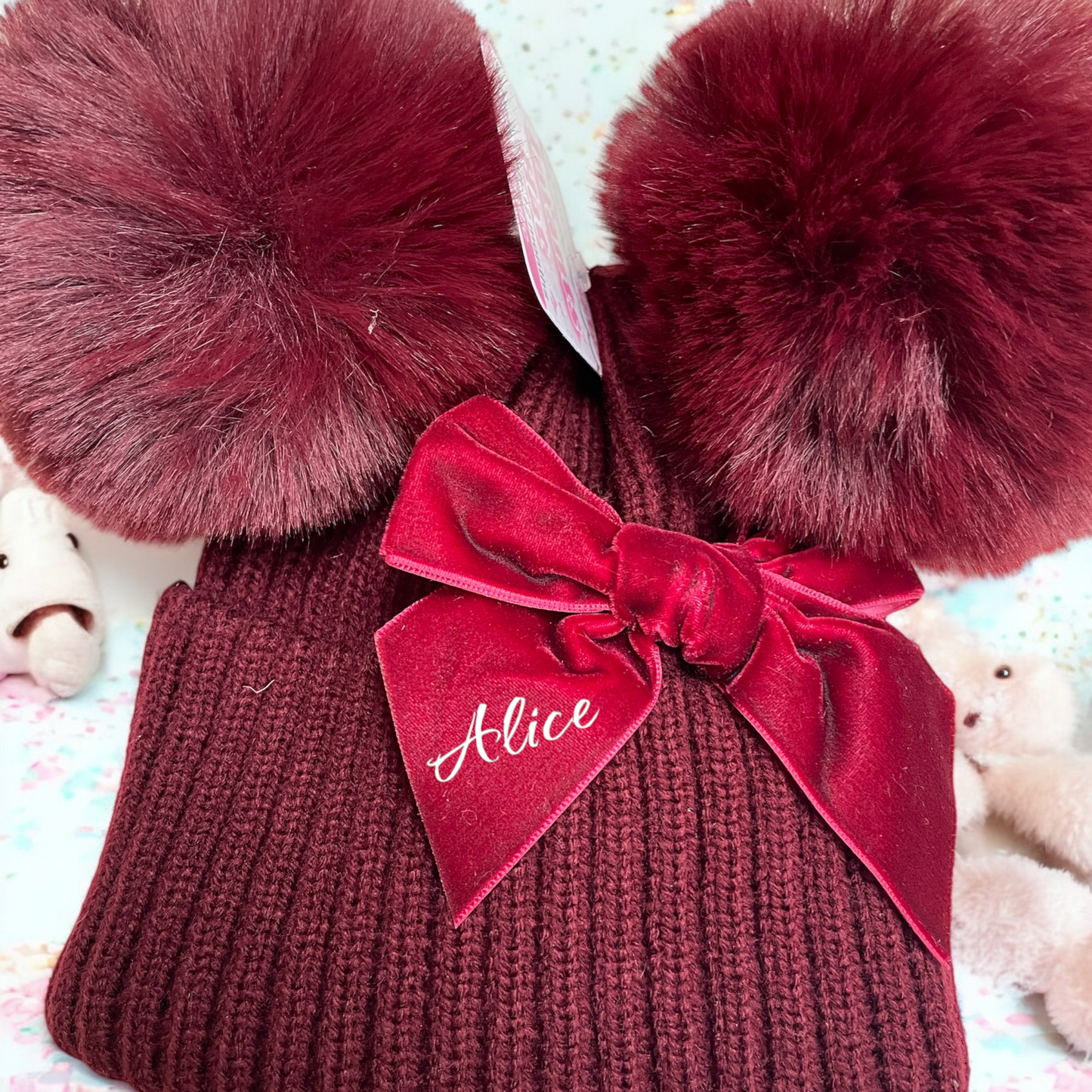 Baby Pom Pom hats / personalised hats