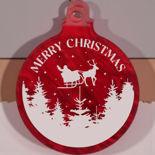 Merry Christmas tree bauble