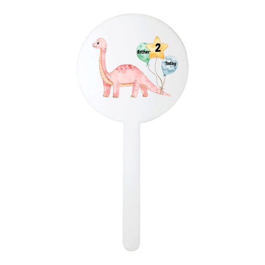 Dinosaur Birthday T shirt and cake Topper Combo age 1-7