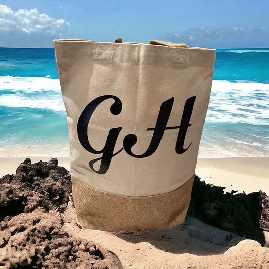 Holiday Initial Beach Bag