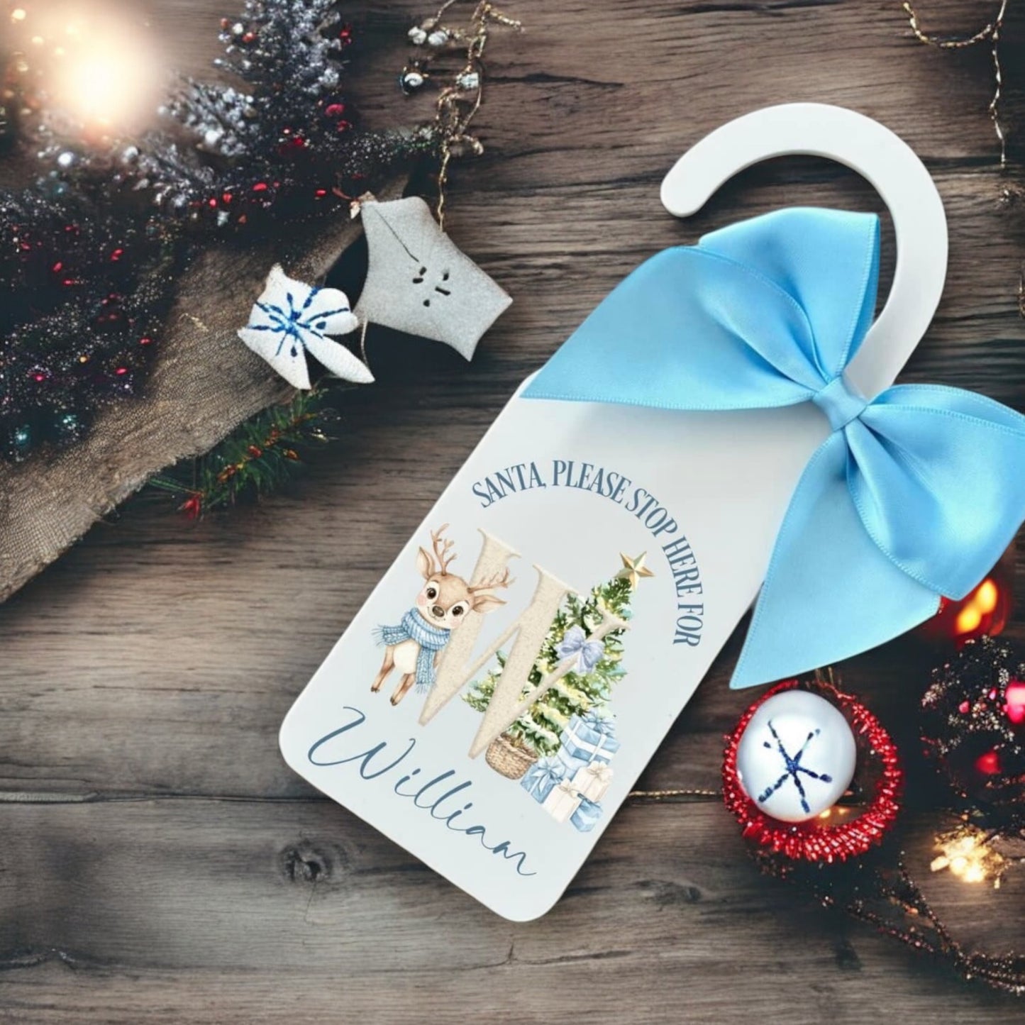 Stop Santa Door stop / Personalised