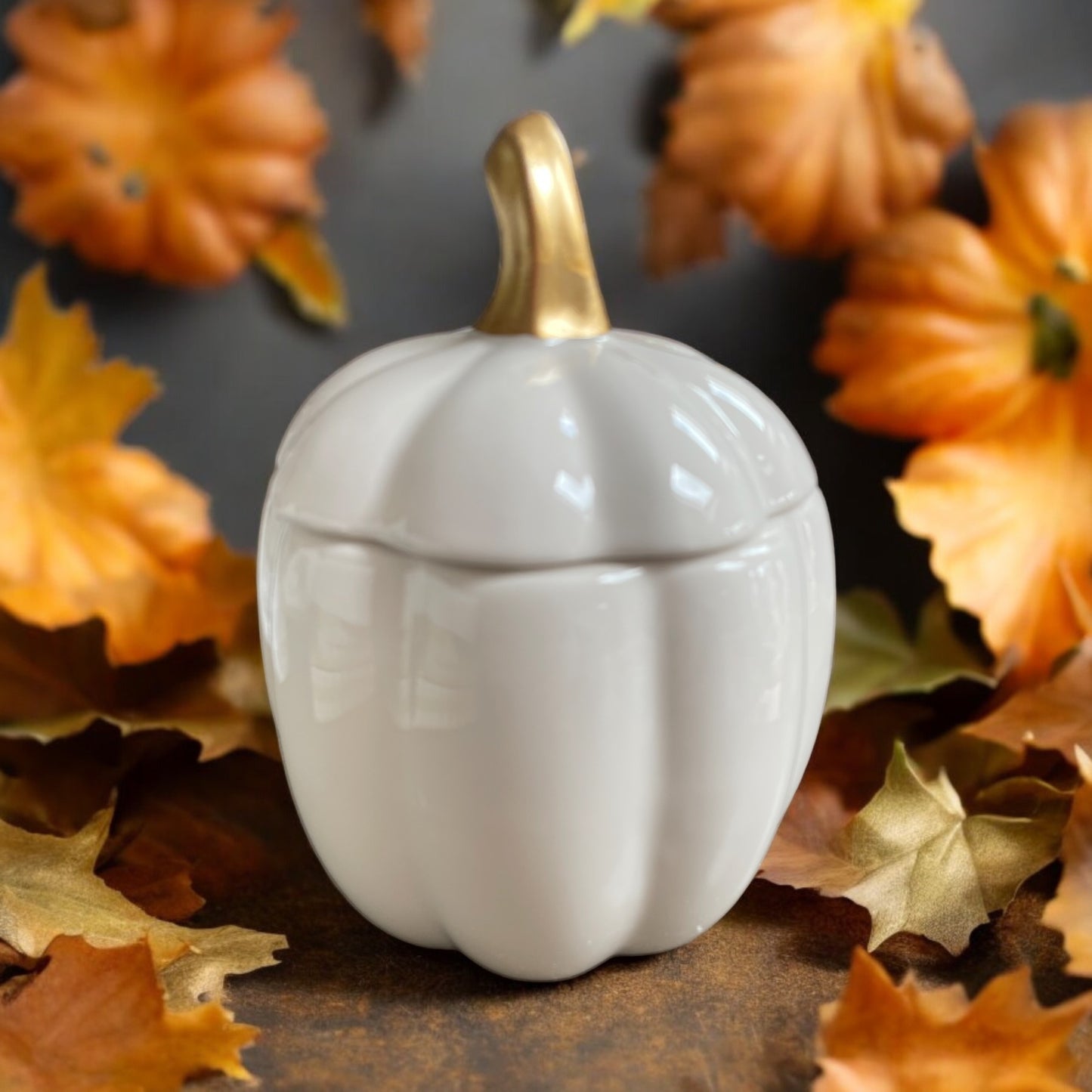 Pumpkin Ceramic Jar