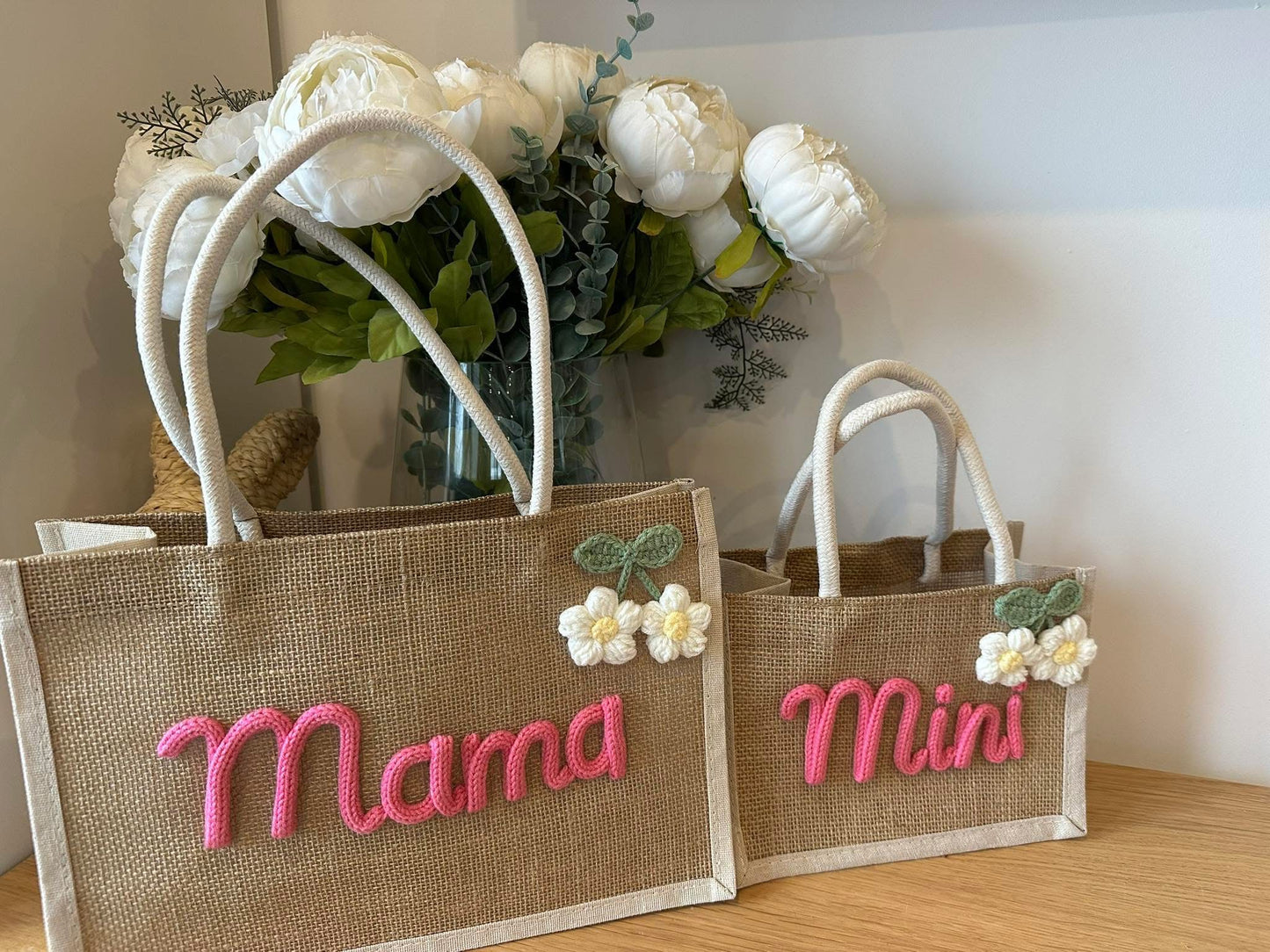 Mama & Mini Bulap Crocheted Bags