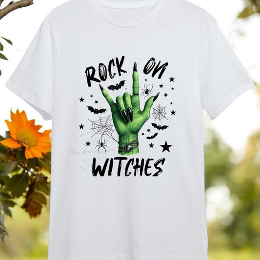 Rock and Roll witches Ladies T shirt