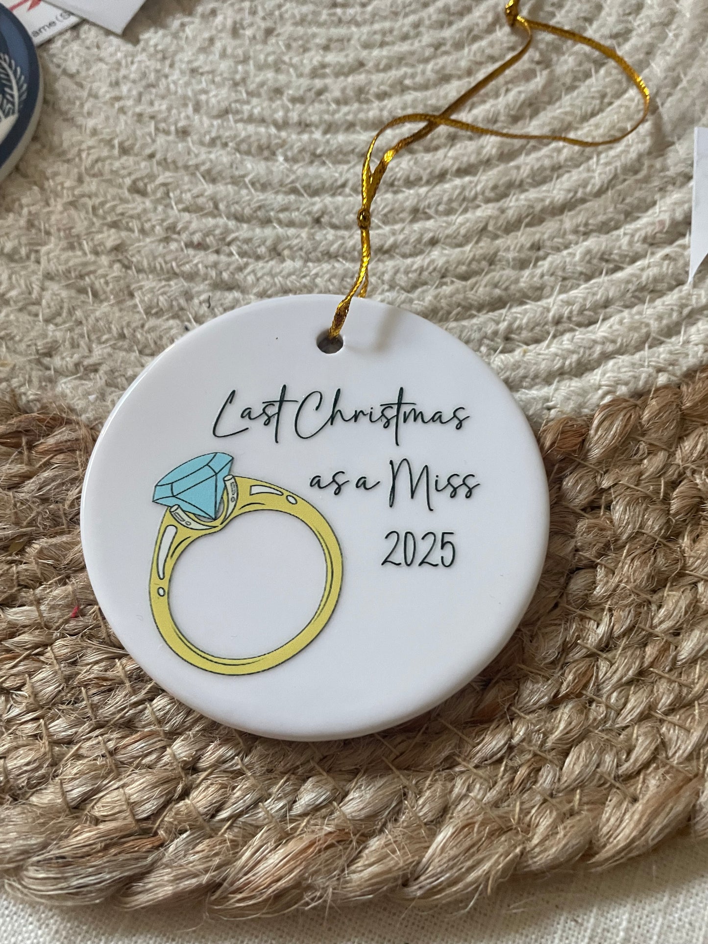 Last Christmas a Miss Ceramic Tree dec