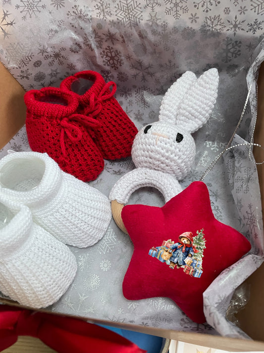 Filled Baby Box With Bear design