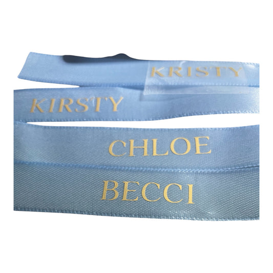 Baby Blue Personalised Ribbons