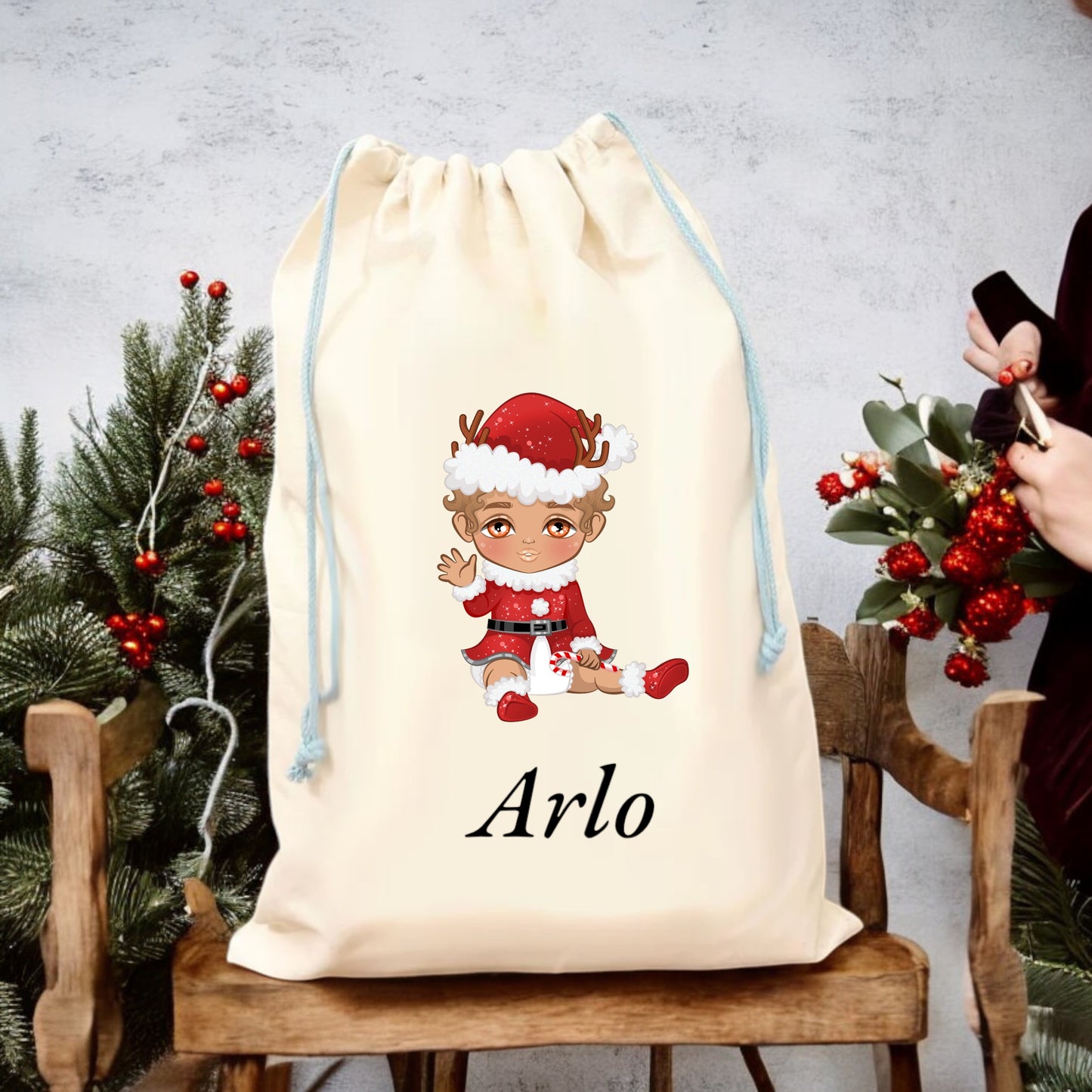 Santa Baby Sack / Personalised /Boys