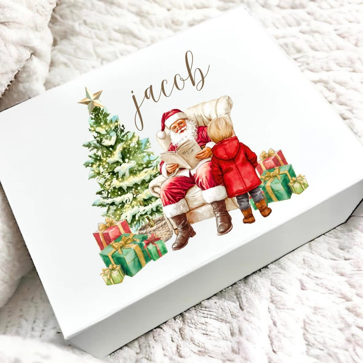 Christmas Eve  Gift Box boy Personalised