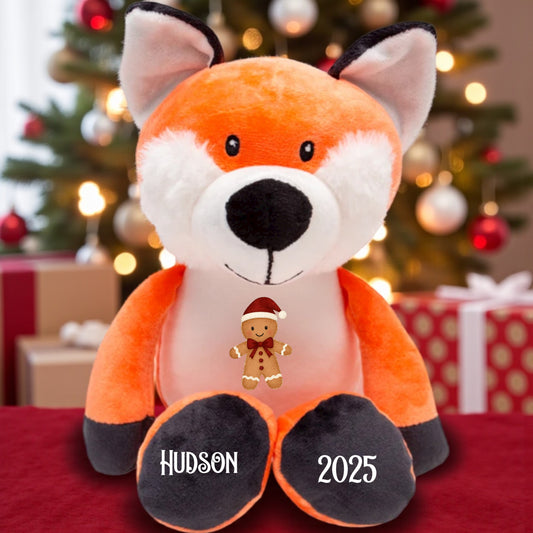 Festive elf Personalised soft toy