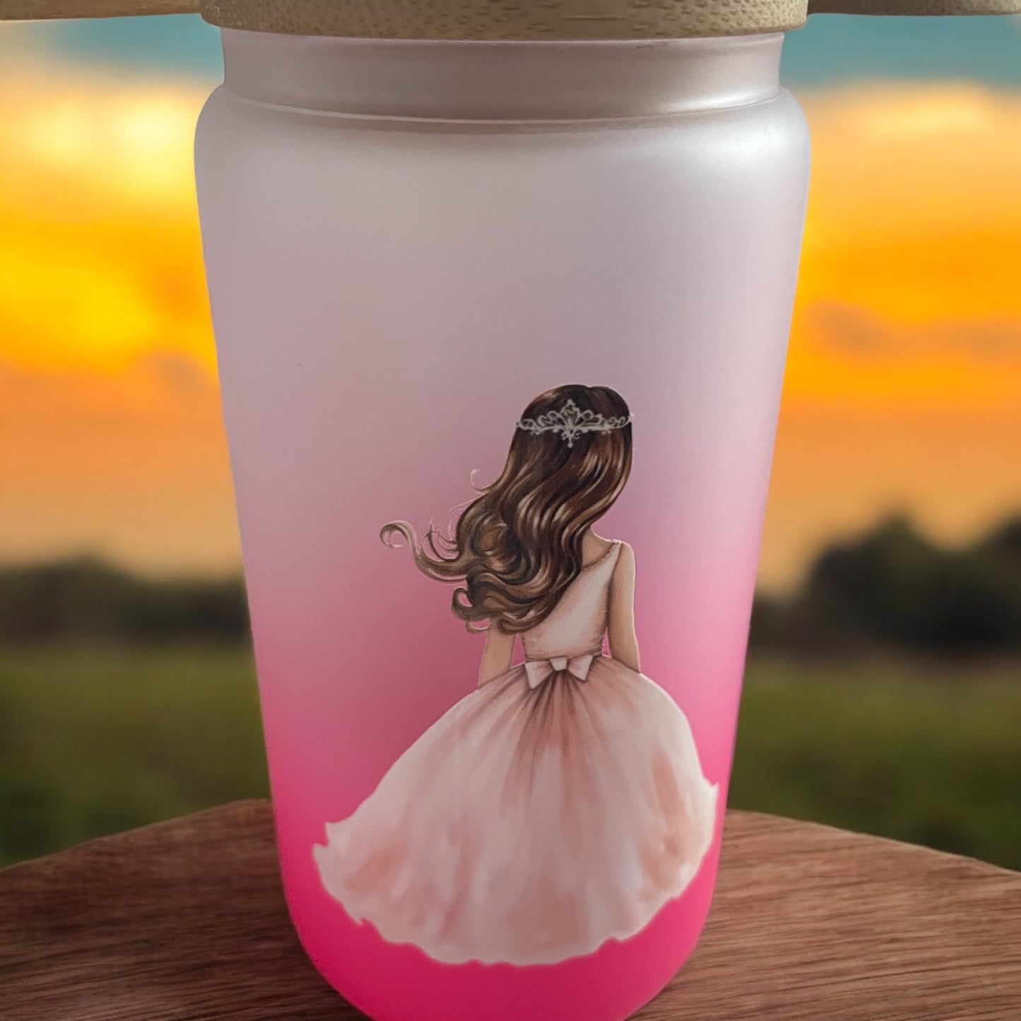 Princess Ombré 16oz Glass Libby