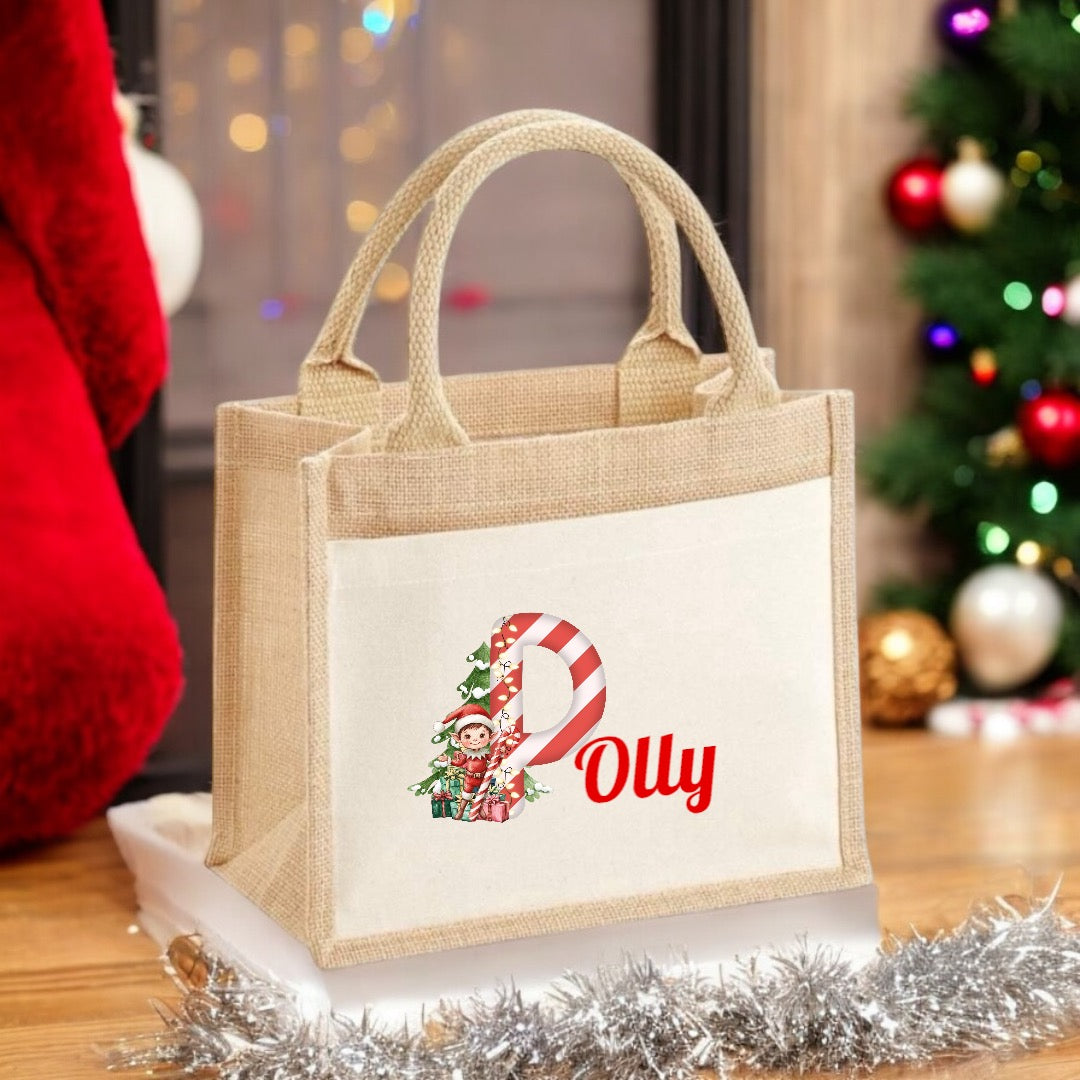 Personalised Candy Cane Bag