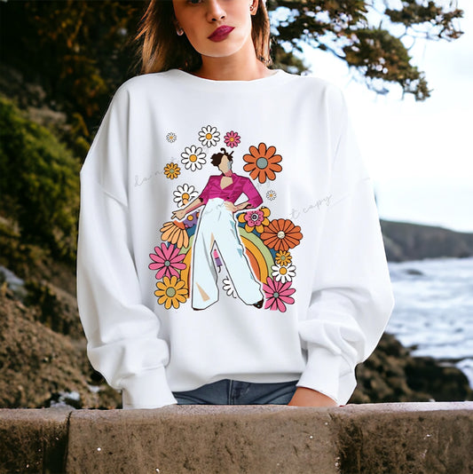 Flower Harry Inspired Sweatshirt