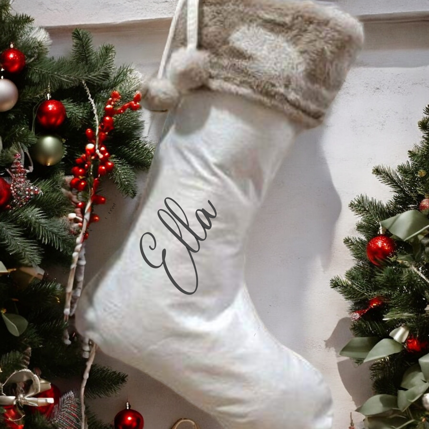 Luxury Fur Stockings Personalised