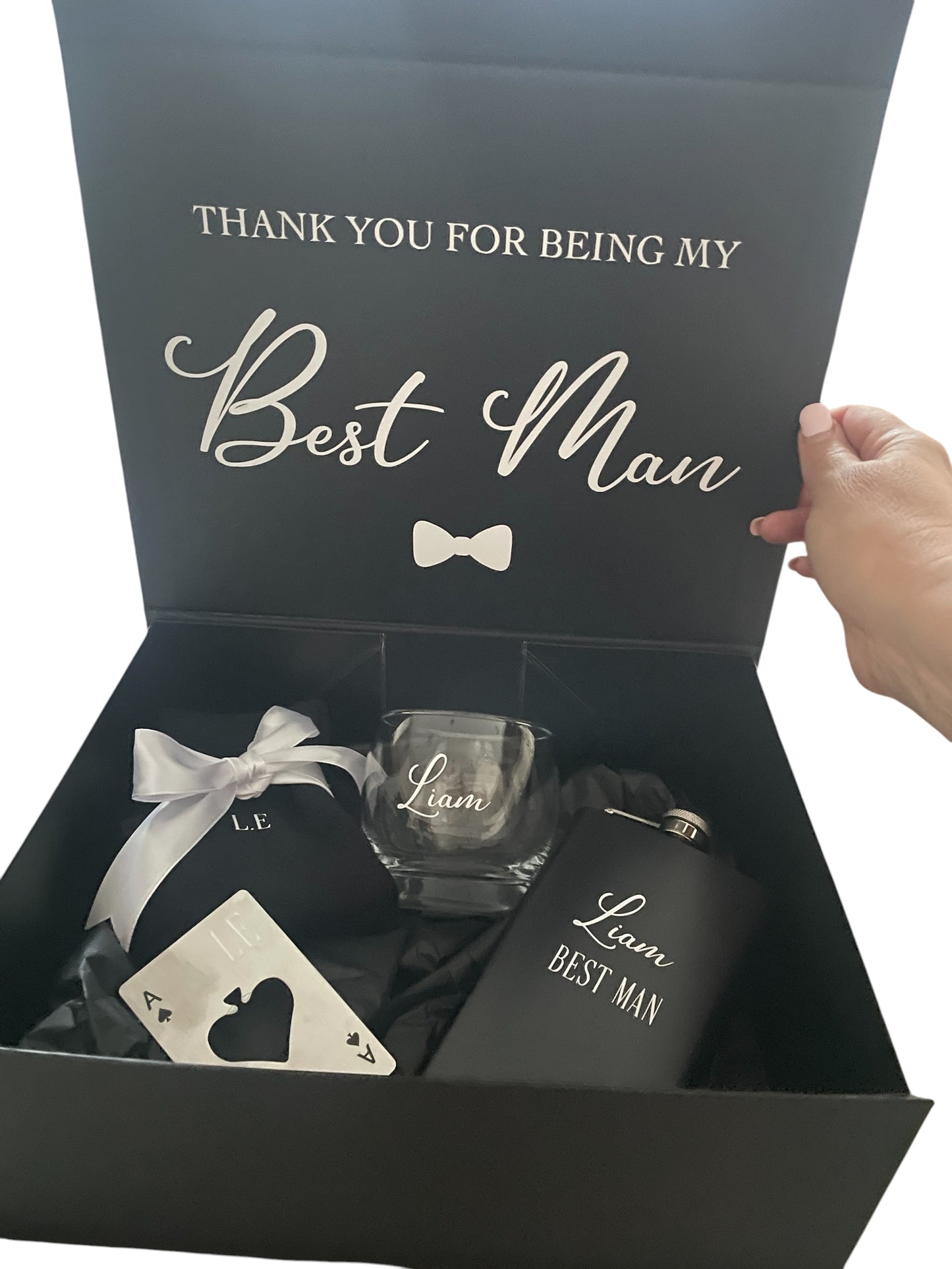 Bestman or Groomsmen filled Gift Box Personalised