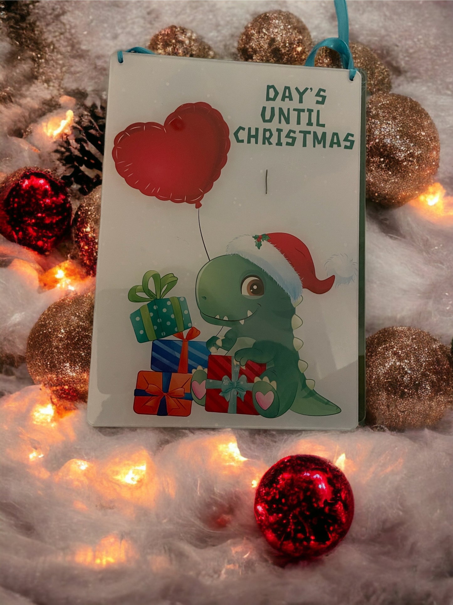 Dino Countdown to Christmas Board