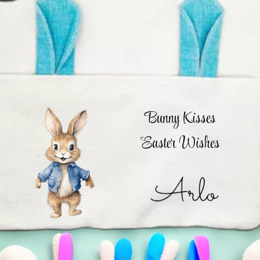 Bunny Ears Pocket Cushions with Insert Personalised