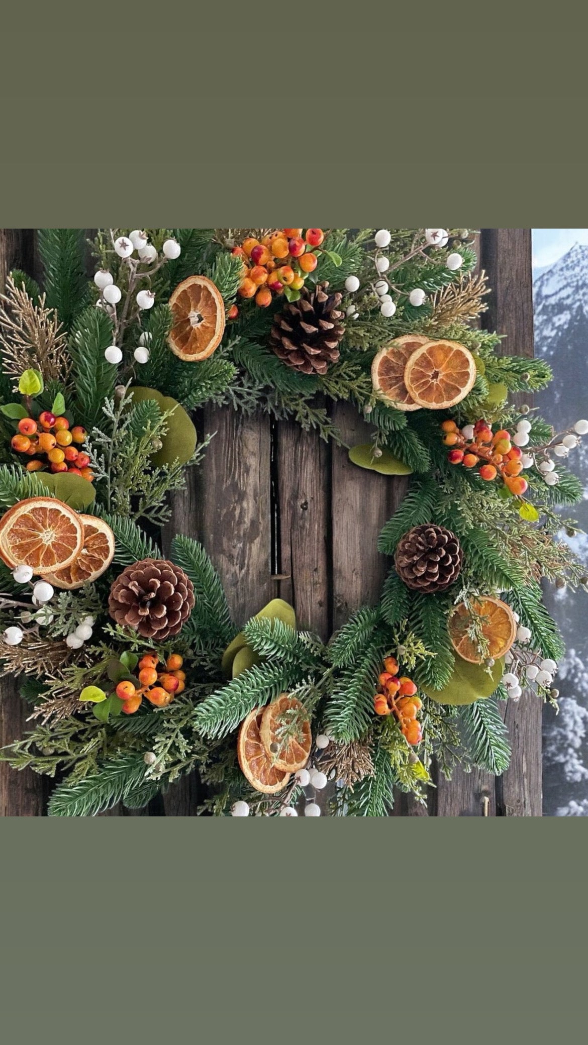 Orange Spice Real Wreath