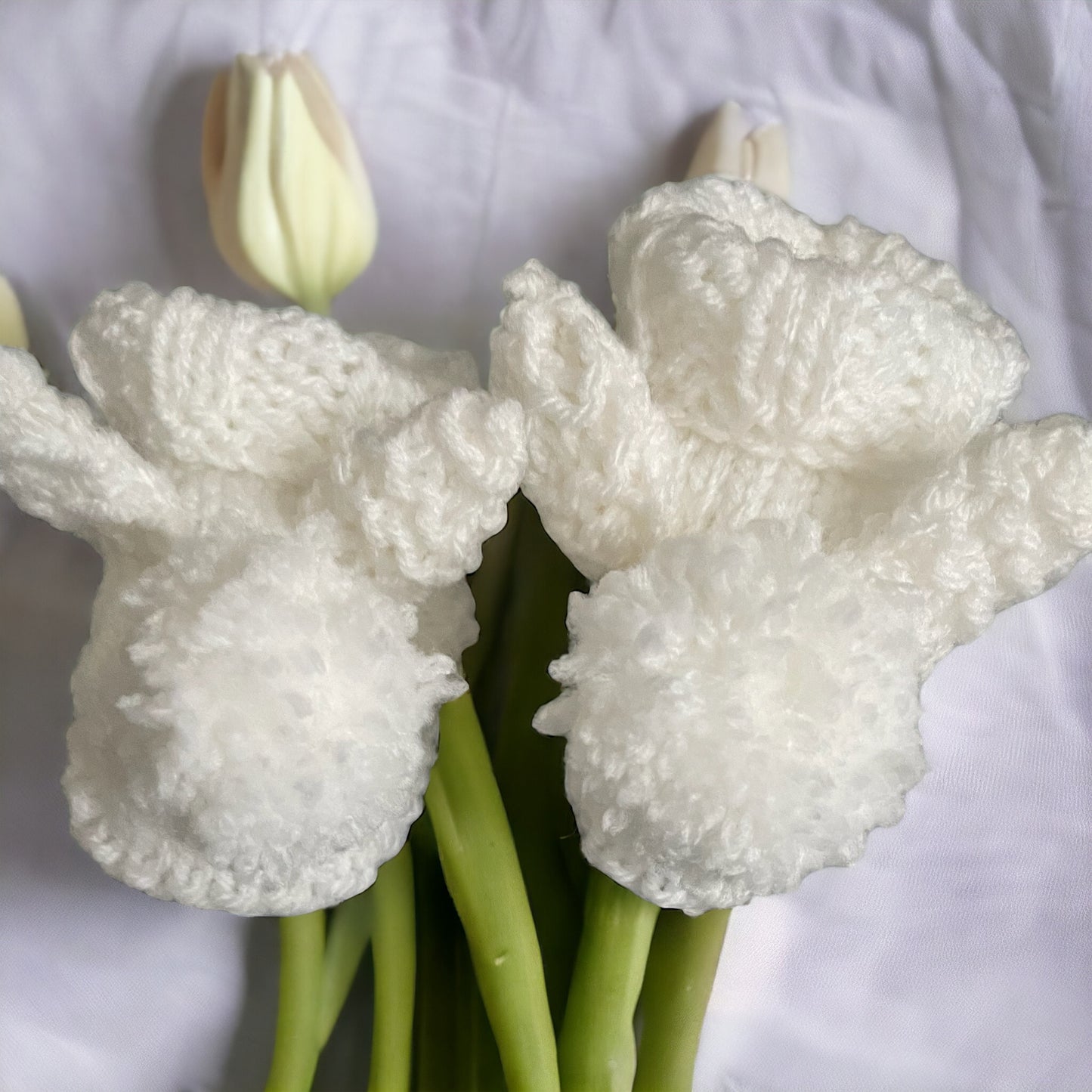 Hand knitted Baby Bunny Booties