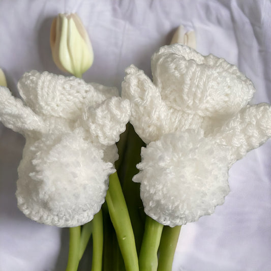 Hand knitted Baby Bunny Booties