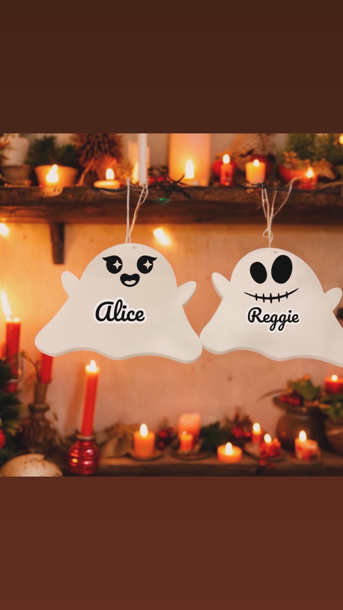 Personalised Acrylic Ghosts / Halloween decor