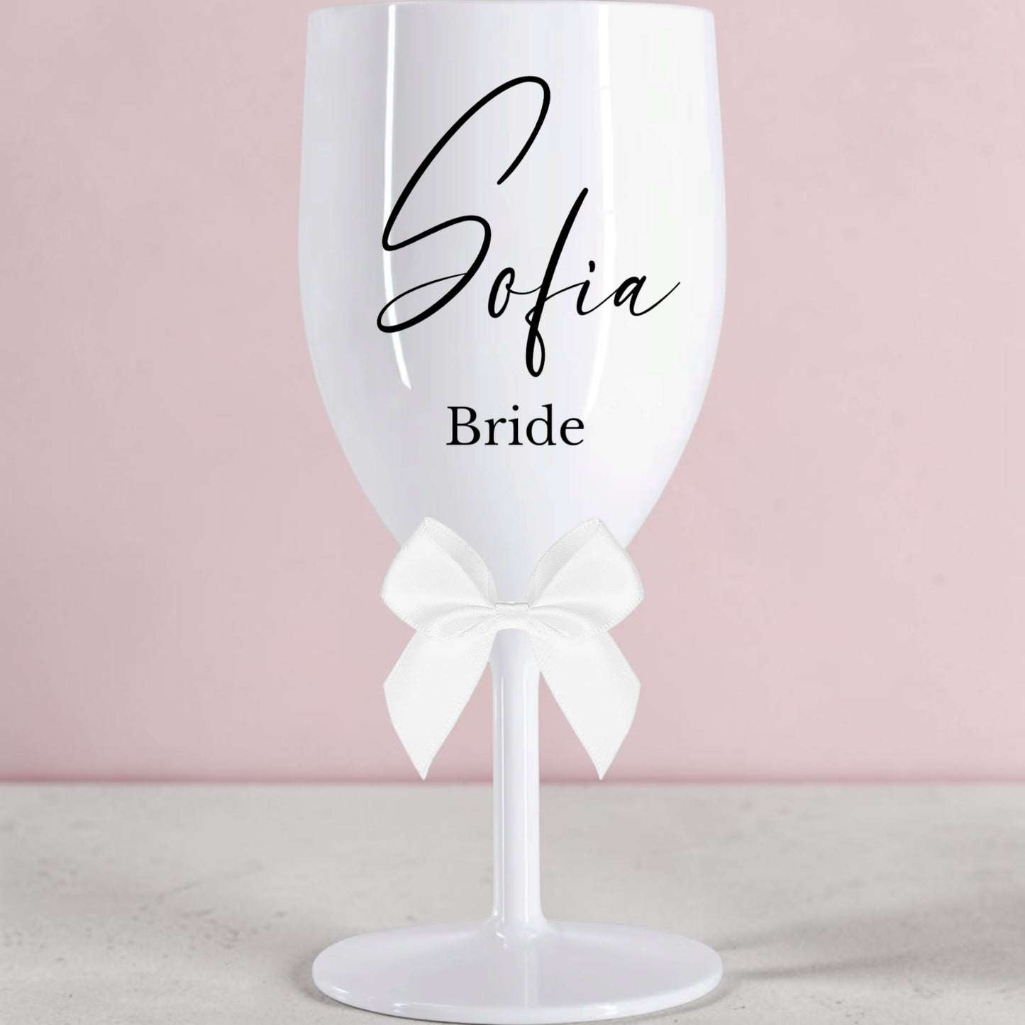 Personalised Acrylic Wine Glass