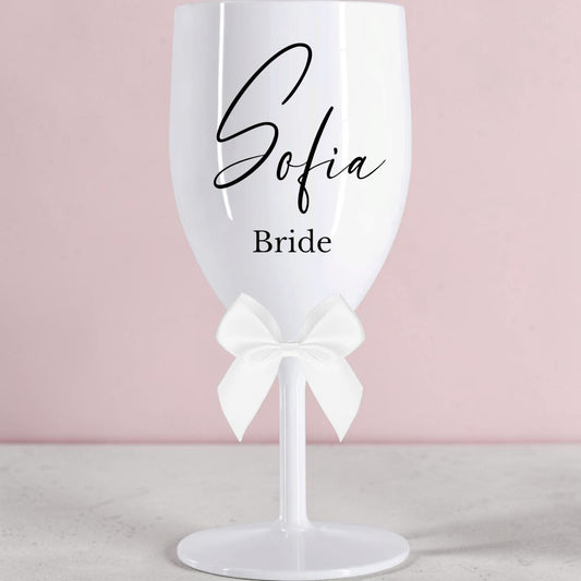Personalised Acrylic Wine Glass