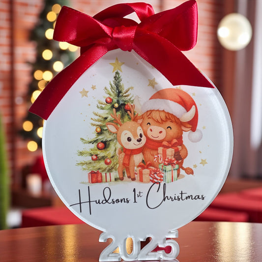 Baby’s 1st Christmas Acrylic Tree decoration