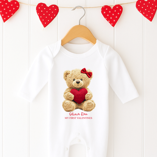 Bear Valentine Bodysuit