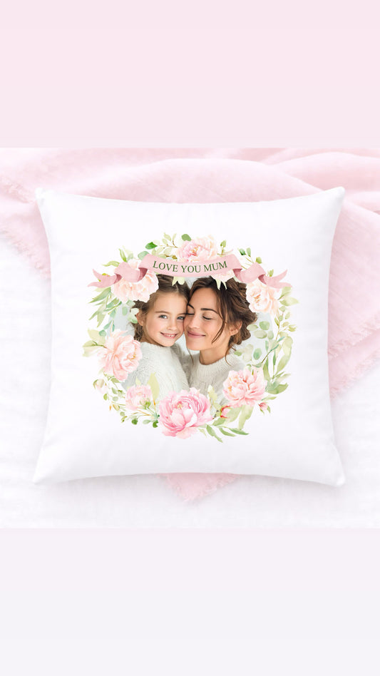 Mummy and her children personalised cushion
