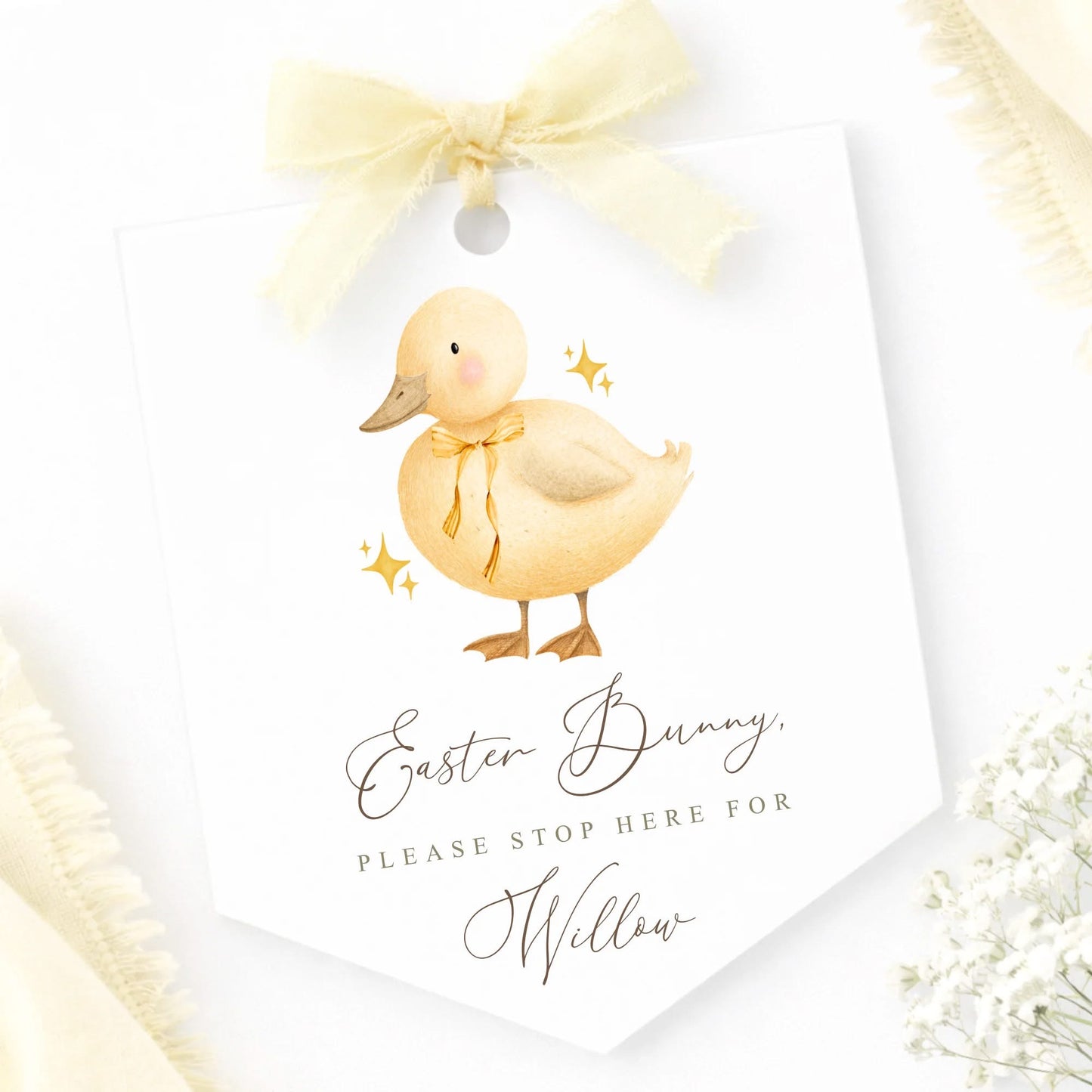 Stop here Easter Bunny