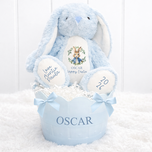 Bunny in a Bucket Personalised