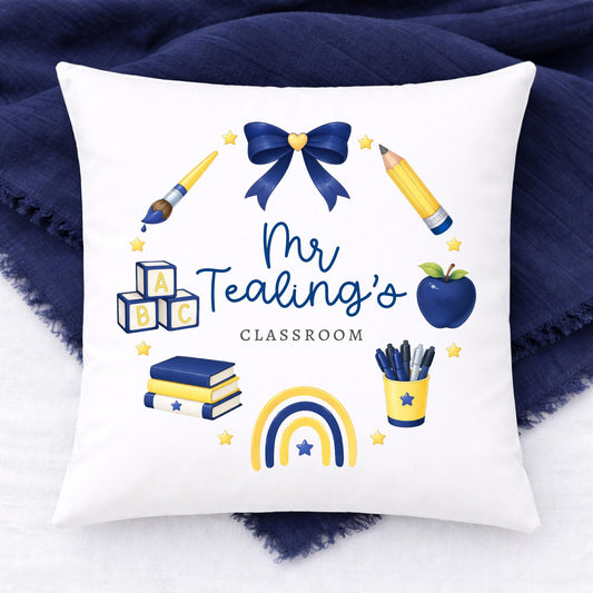 Miss or Mrs or Mr classroom cushion