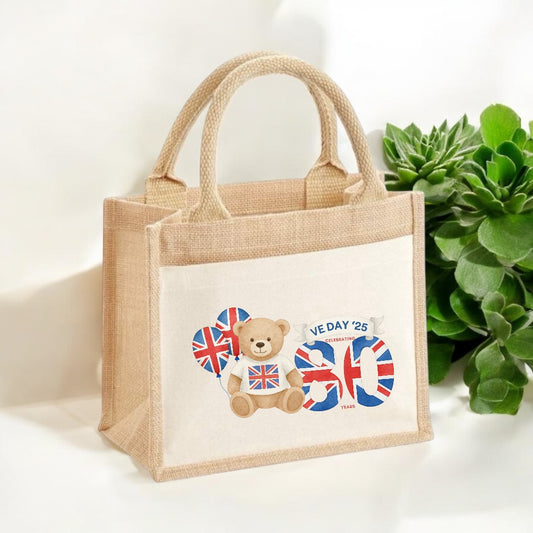 VE Day Mini Jute Bag