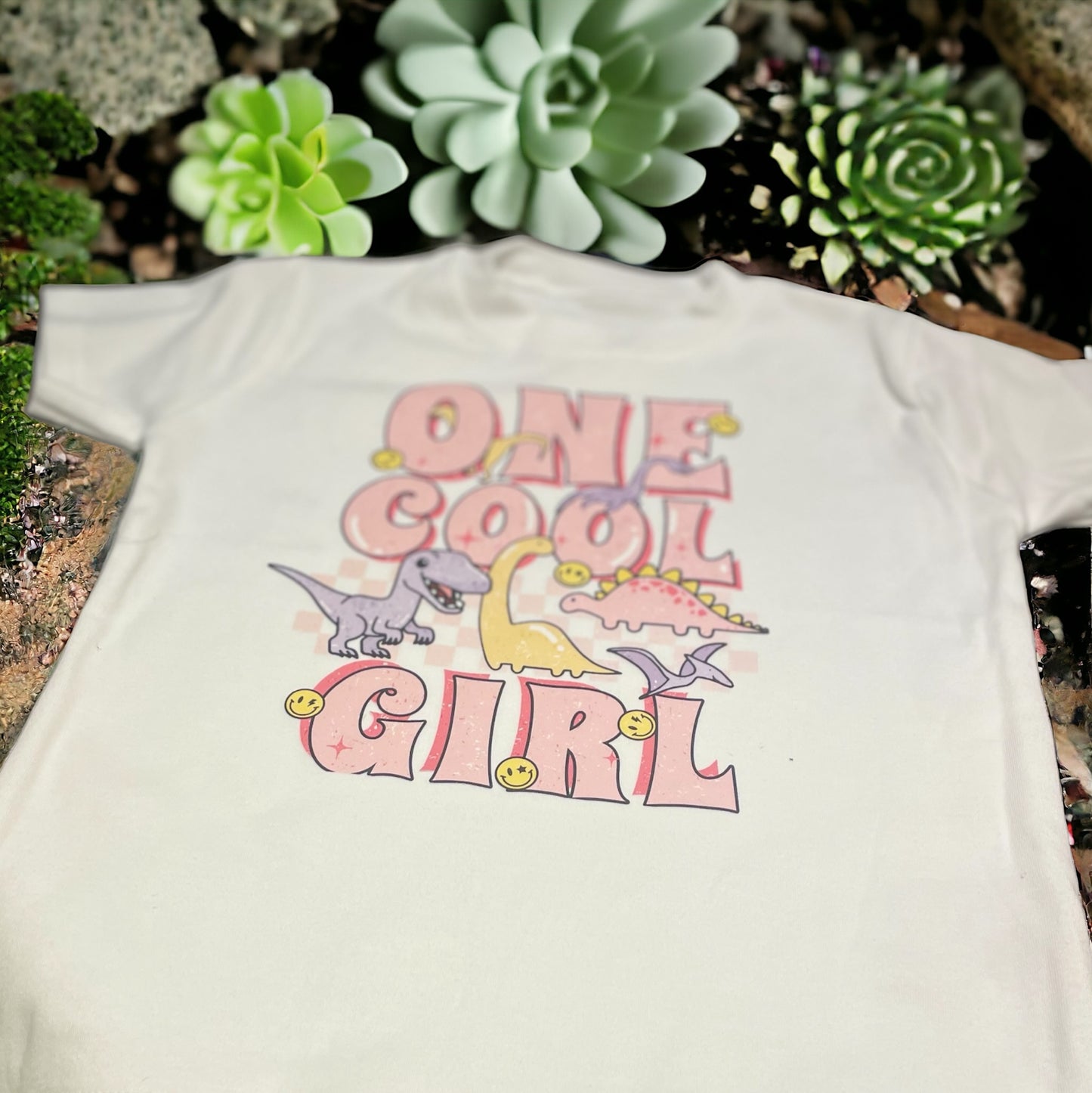 One Cool Dino Girl T shirts