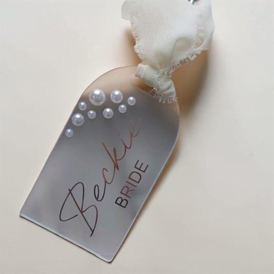 Hanger Acrylic Frosted Tag
