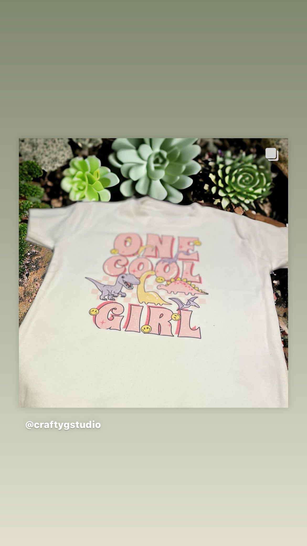 One Cool Dino Girl T shirts