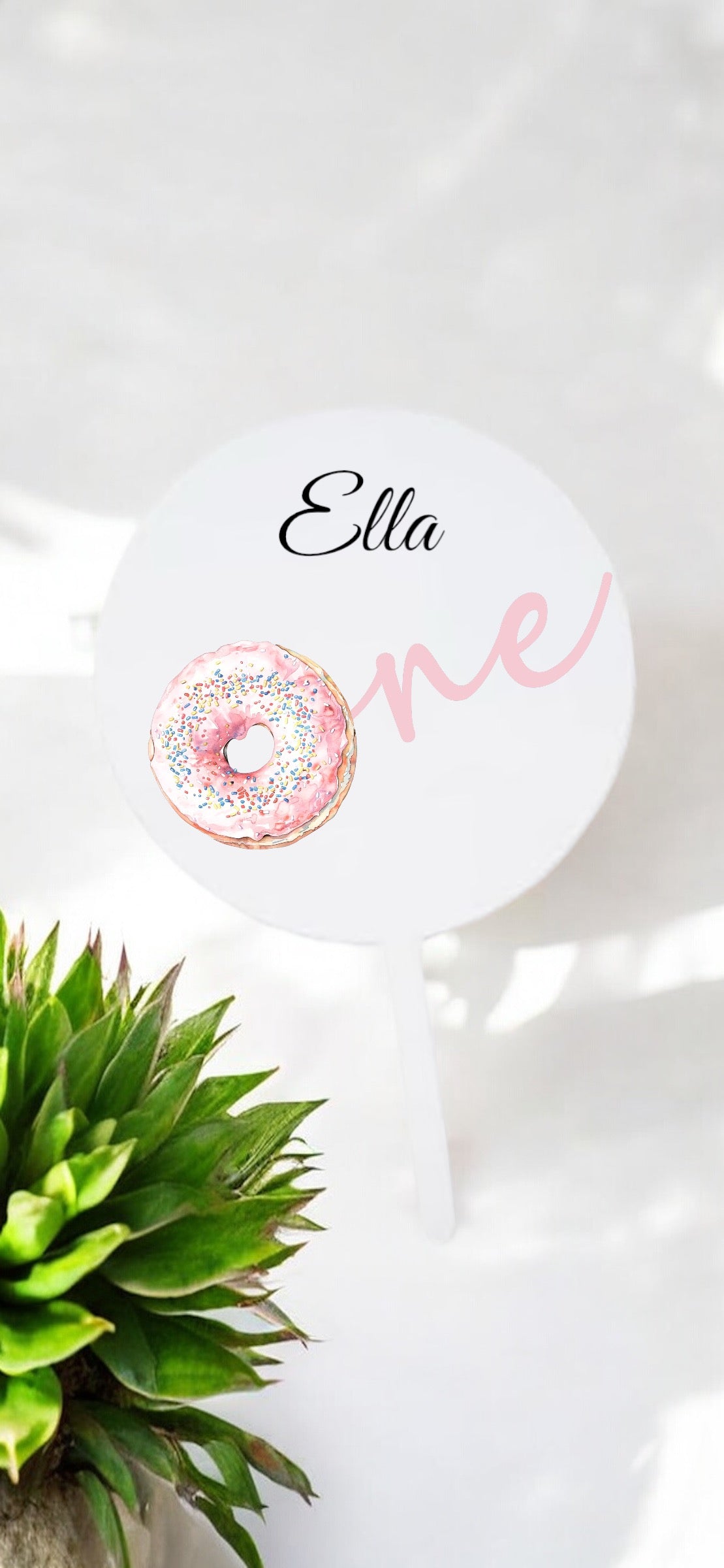 One or two Donut Cake Topper 10cm