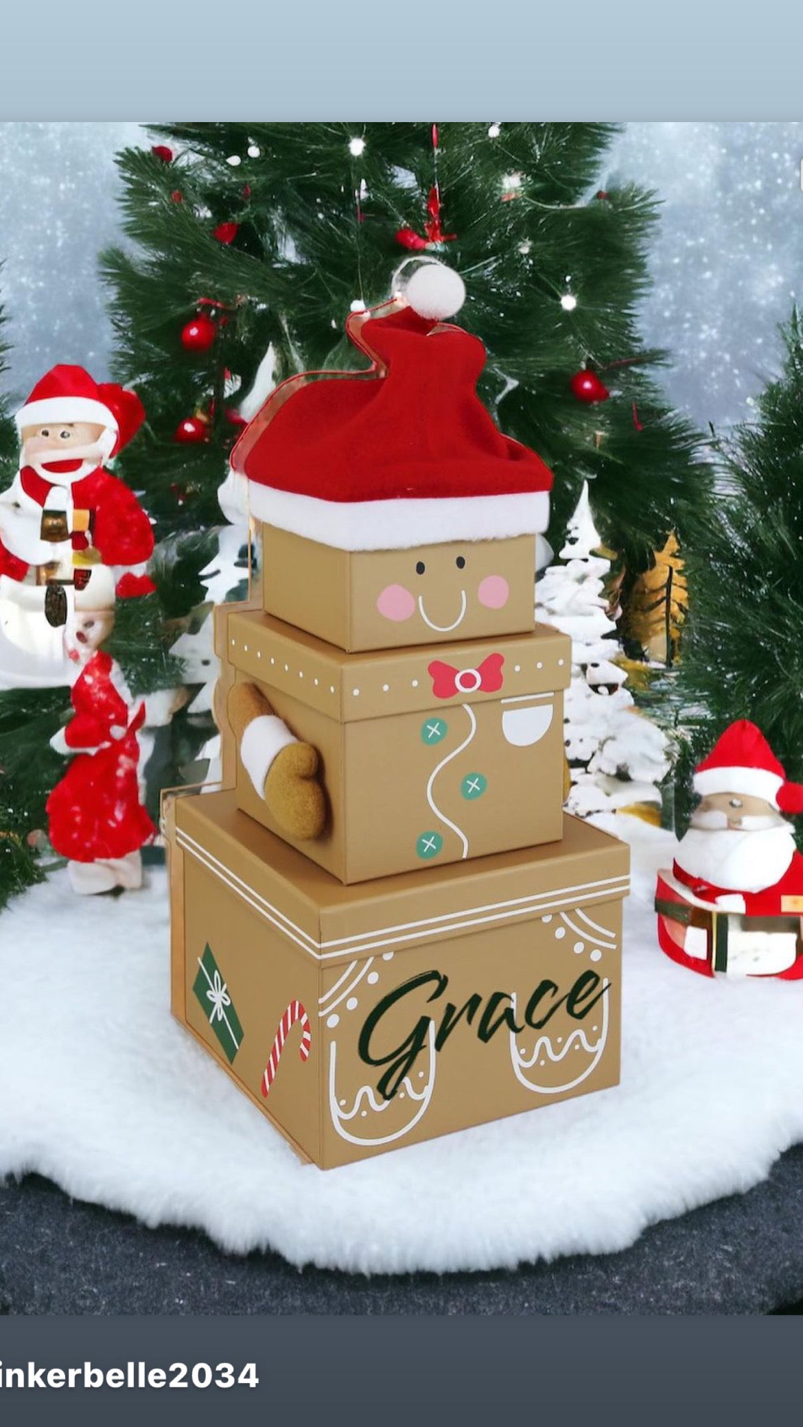 Christmas Stacking Personalisd Boxes