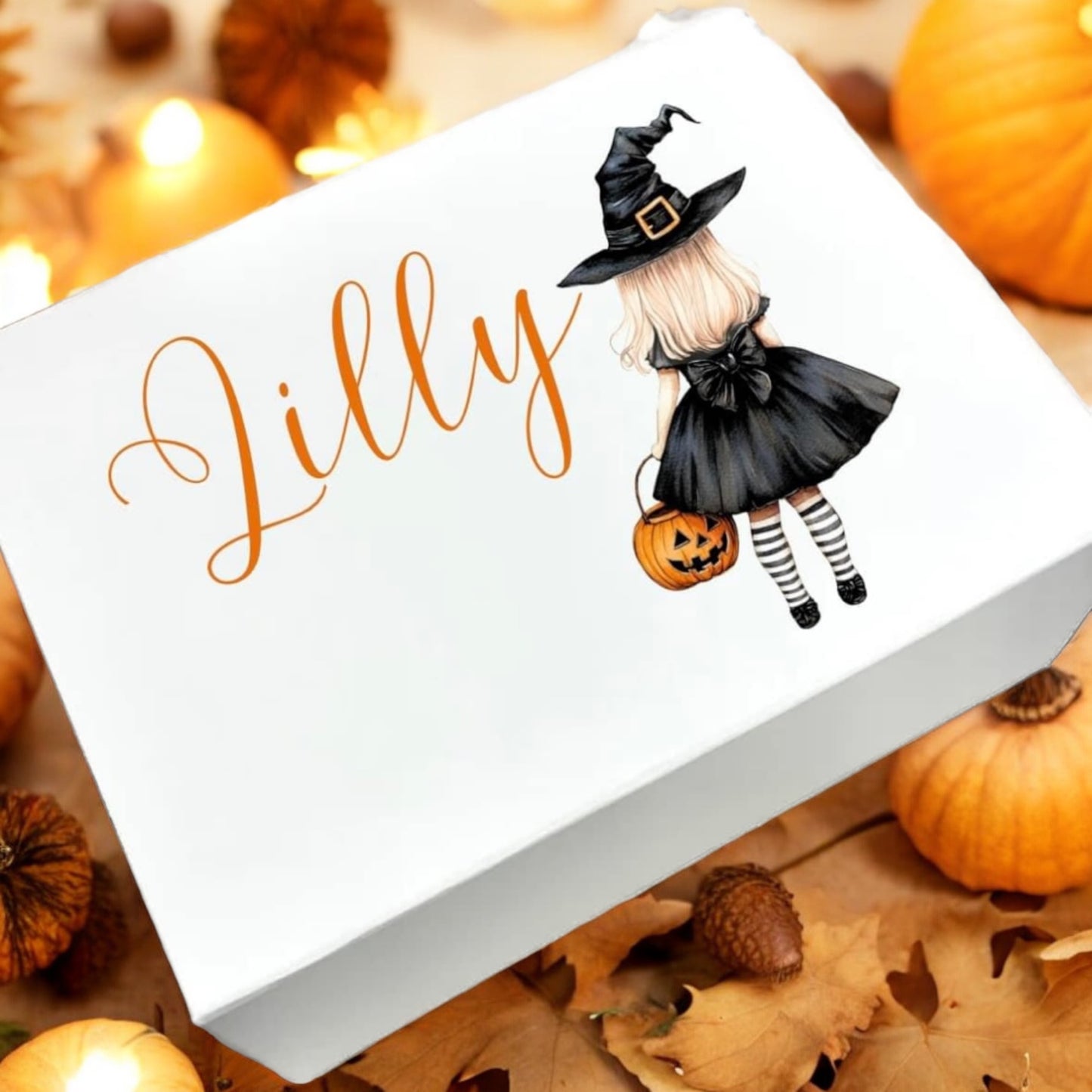 Trick or Treat boxes birthday boxes / magnetic keepsake box / Personalised