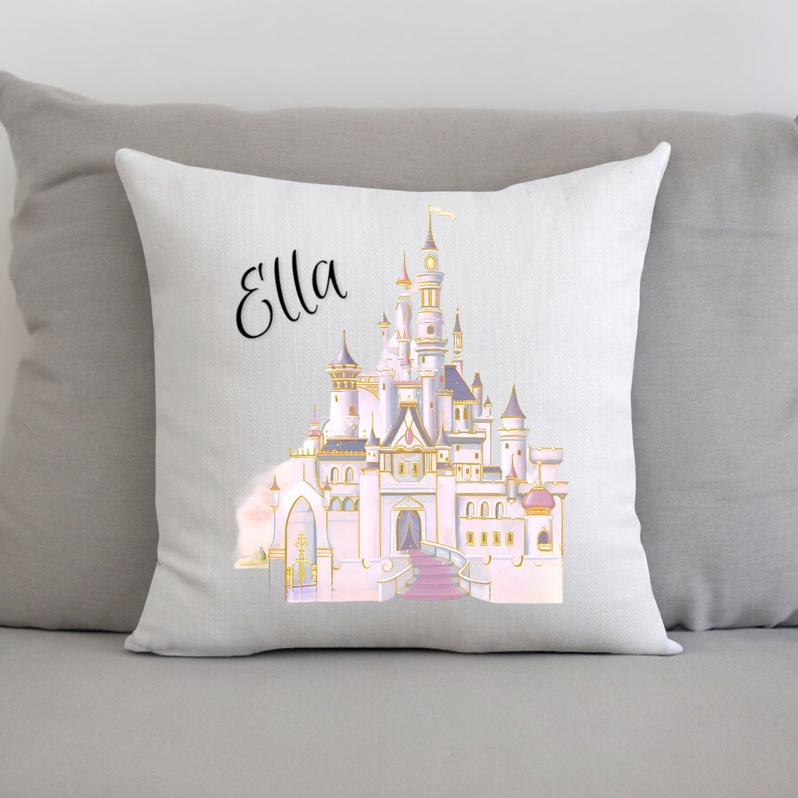 Personalised Princess Castle Cushion