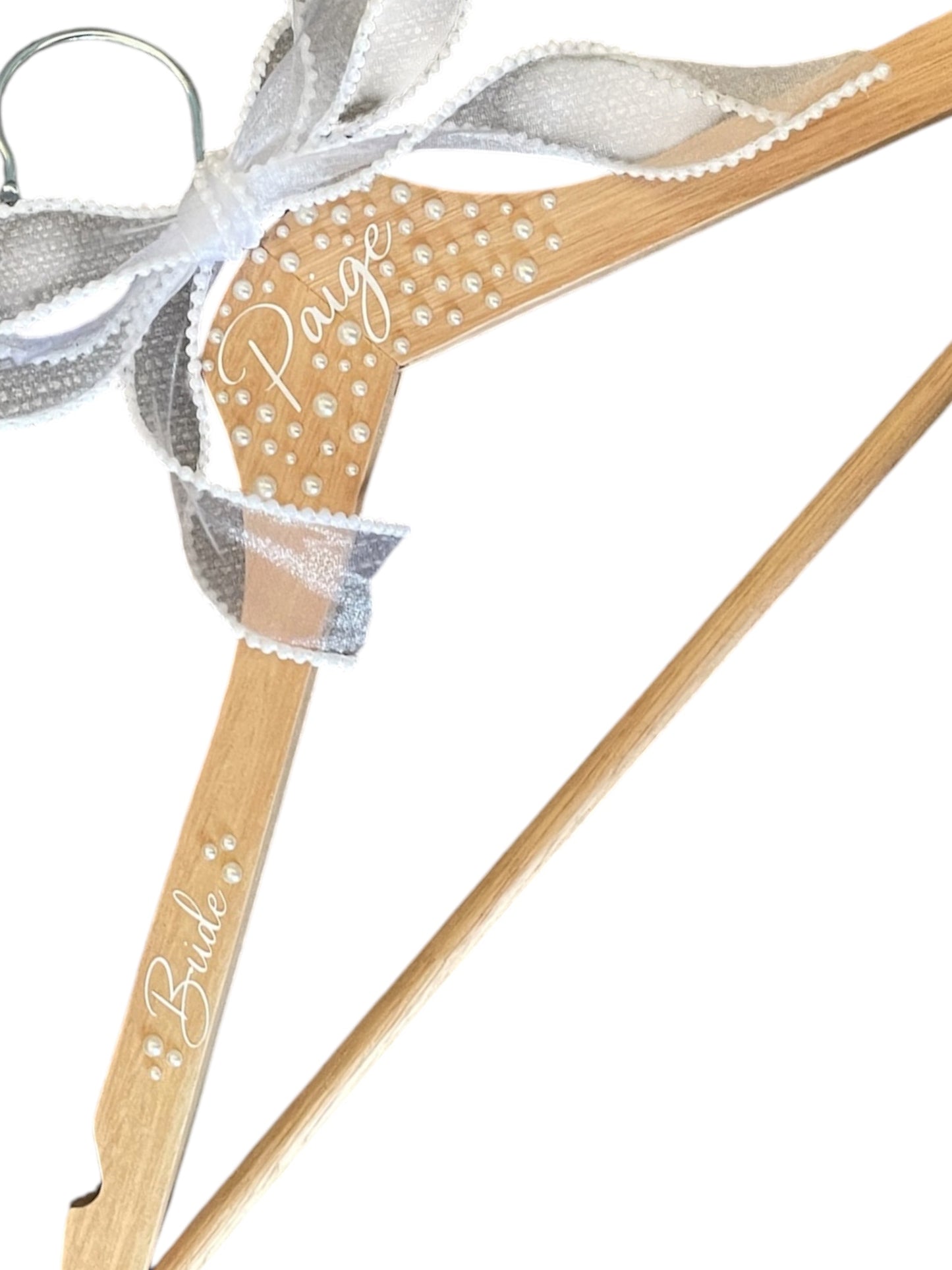 Pearl Bride Hanger Personalised