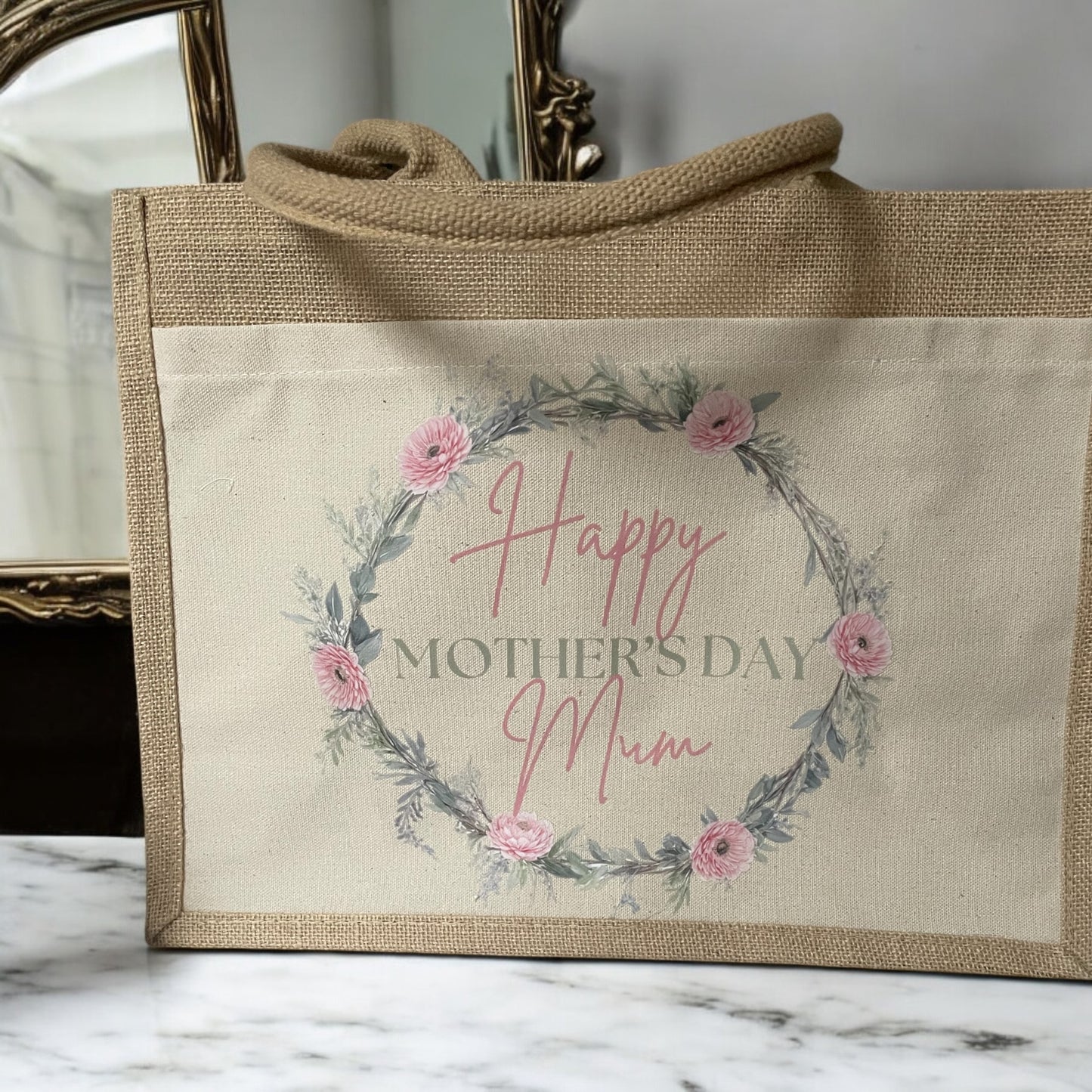 Large Jute Shopper Bag mothers bag