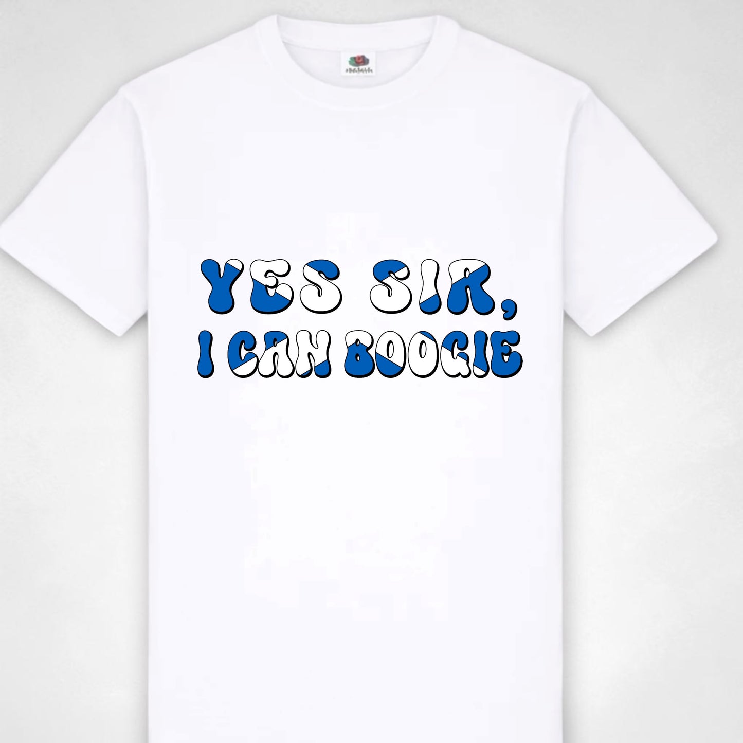 Yes Sir I can Boogie Scotland T shirt