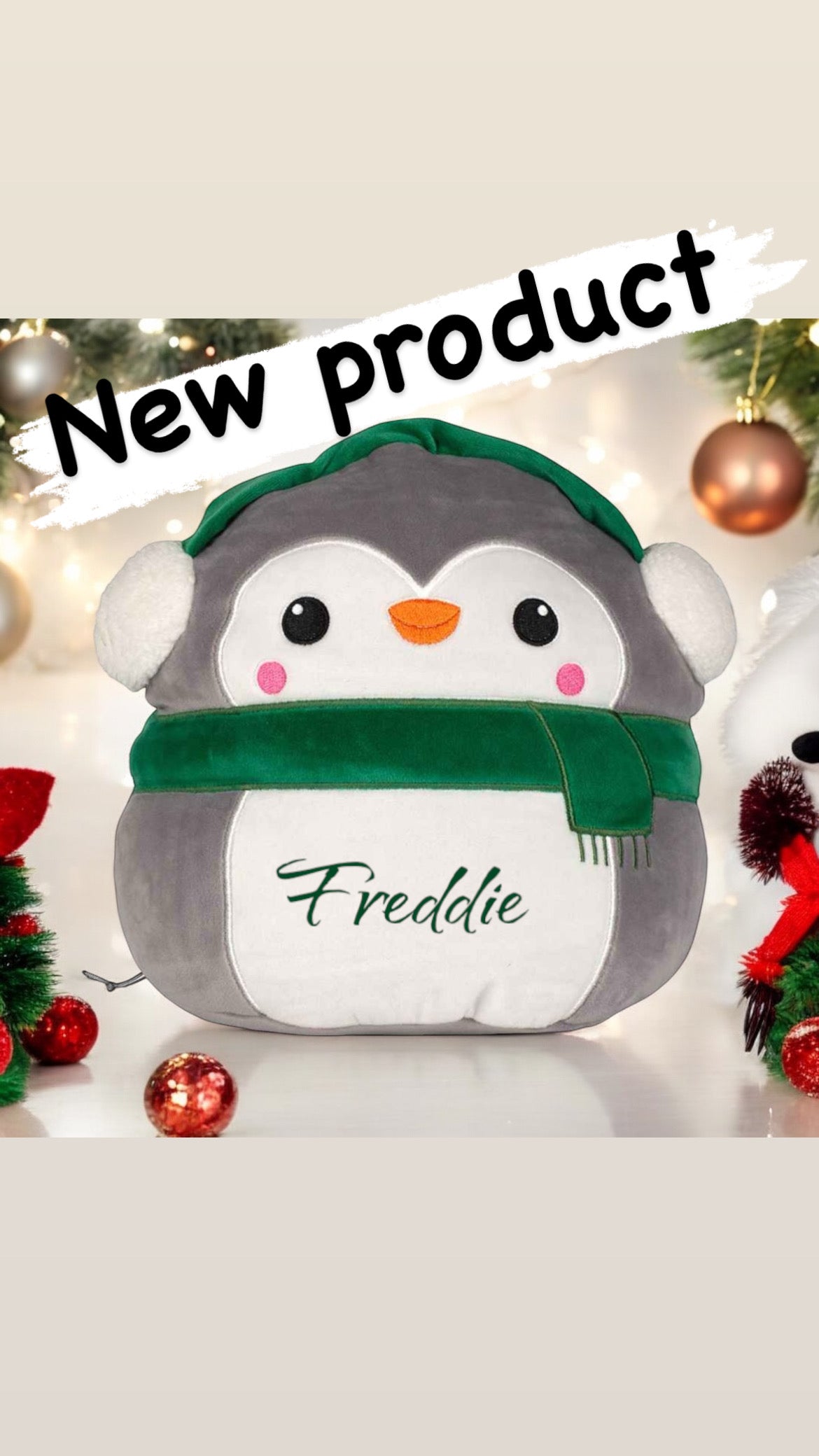 Penguin Plushy Personalised