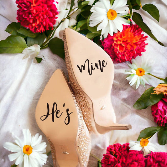 Bride Wedding Shoe Decals / Bride outfit