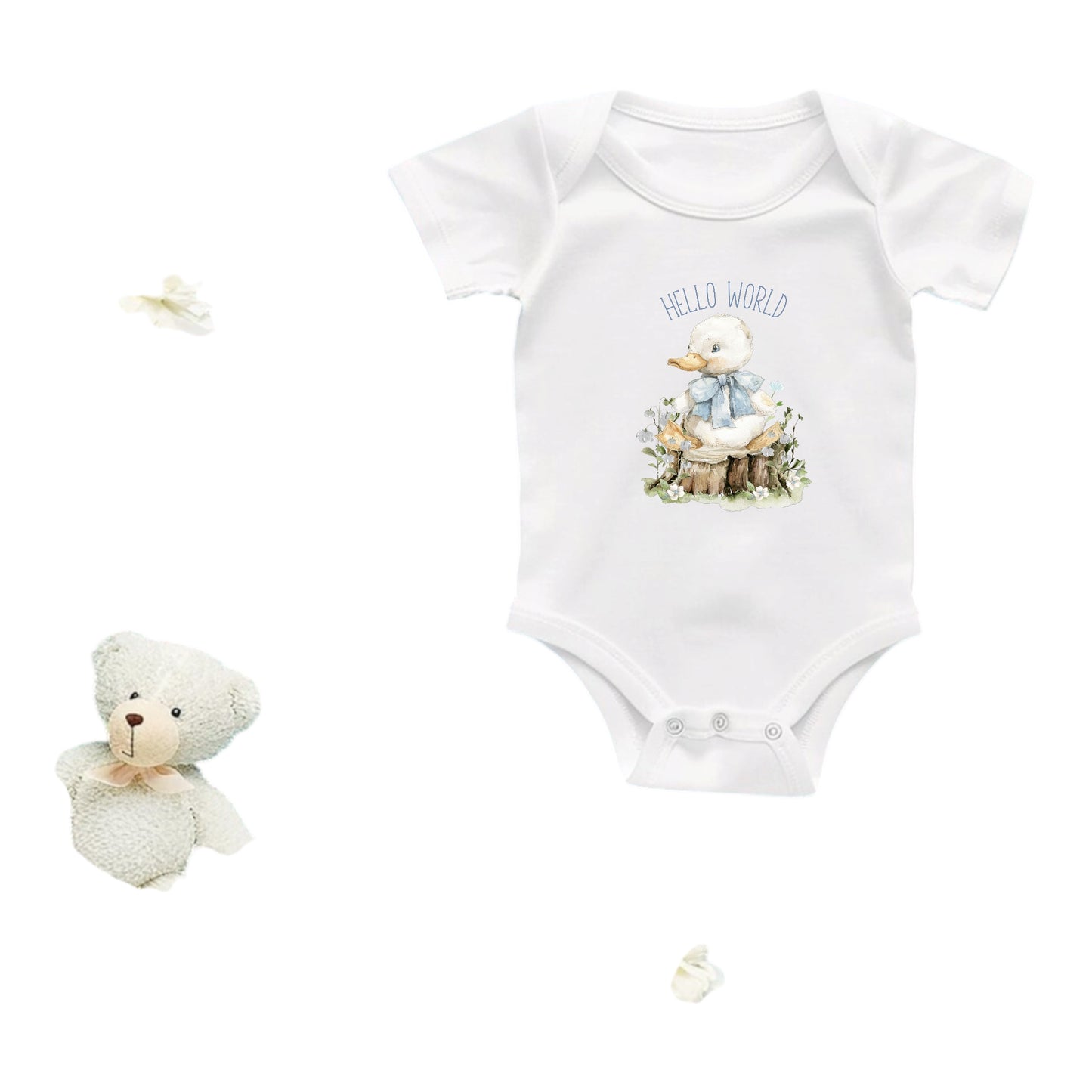 Hello World Baby Gift Set Personalised