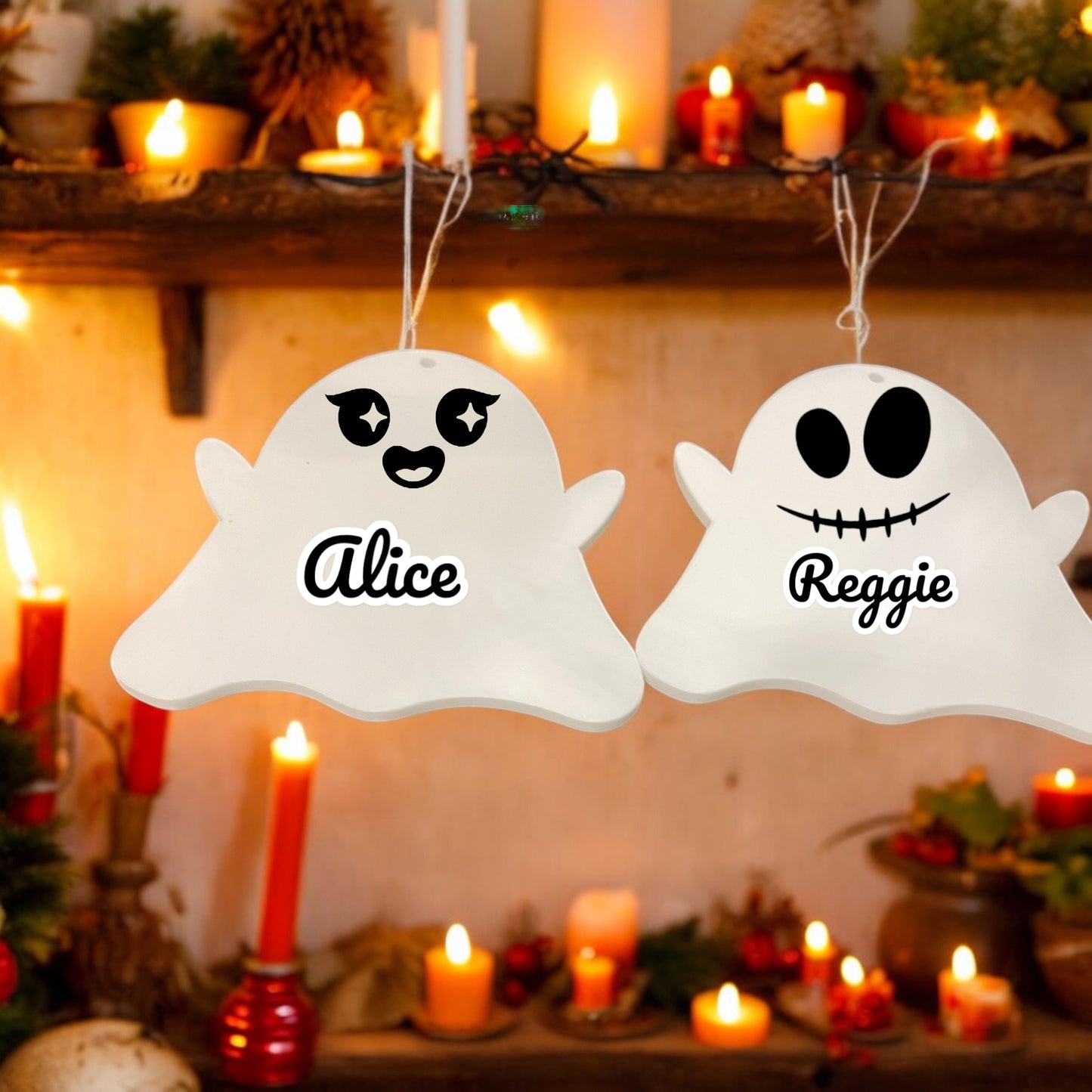 Personalised Acrylic Ghosts / Halloween decor