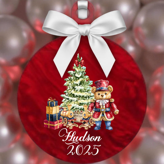 Nutcracker Bear Acrylic Bauble