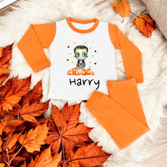 Halloween Monster  PJS Personalised